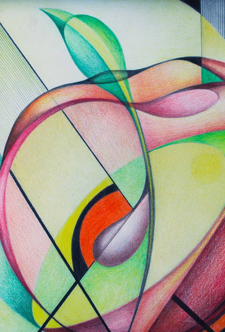 Original Abstract Drawing by Pavel Stoykov