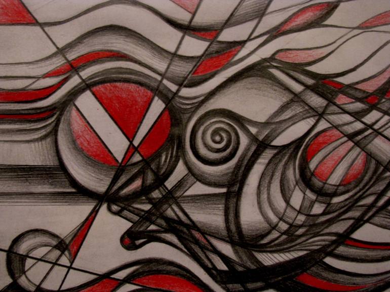 Original Abstract Drawing by Pavel Stoykov
