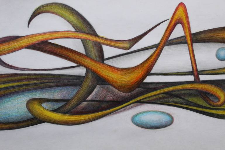 Original Surrealism Abstract Drawing by Pavel Stoykov