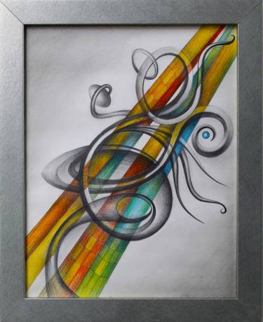 Original Fine Art Abstract Drawings by Pavel Stoykov