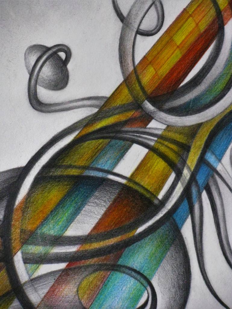 Original Fine Art Abstract Drawing by Pavel Stoykov