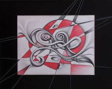 Original Fine Art Abstract Drawings by Pavel Stoykov