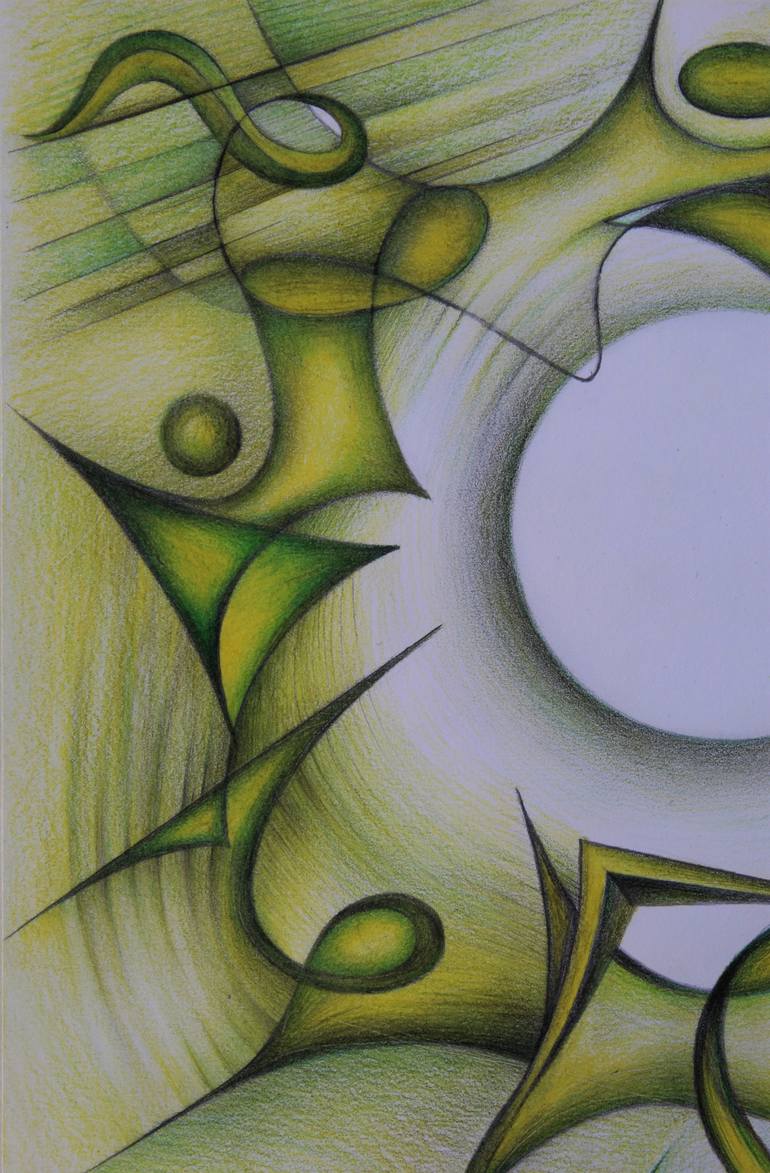 Original Abstract Drawing by Pavel Stoykov