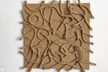 Fiber rope wall art Geoma thumb