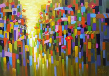 Original Abstract Paintings by Nguyen Chi Nguyen