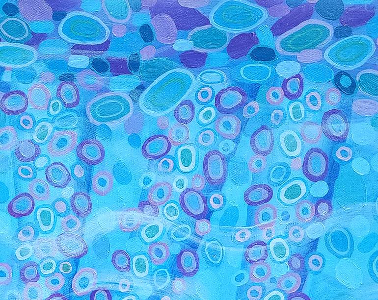 Original Art Deco Abstract Painting by Nguyen Chi Nguyen