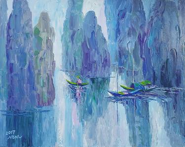 Original Impressionism Landscape Paintings by Nguyen Chi Nguyen