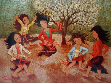 Original Children Paintings by Nguyen Chi Nguyen