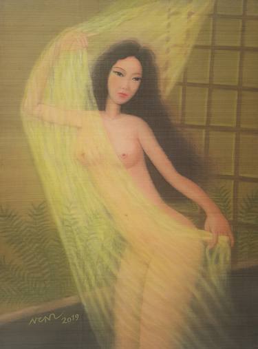 Print of Fine Art Nude Paintings by Nguyen Chi Nguyen