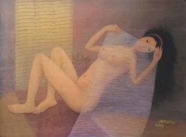 Print of Fine Art Nude Paintings by Nguyen Chi Nguyen