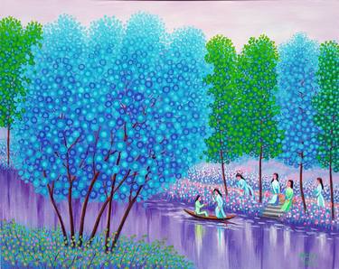 Original Fine Art Landscape Paintings by Nguyen Chi Nguyen