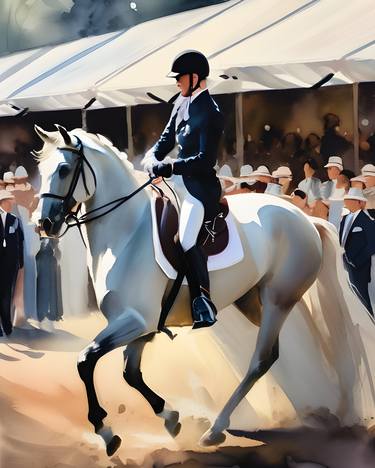 Trotting in Tints: AI's Detailed Equestrian Art thumb