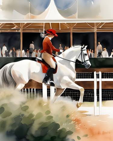 Print of Horse Digital by Mariia Gonchar