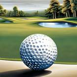 Elegant Encore: Golf Ball in Focus by Mariia Gonchar