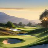 Sunset Symphony: The Golf Course in Twilight by Mariia Gonchar