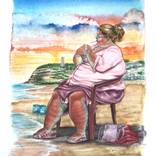 lola sitting by frank schlief