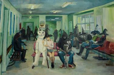Znalezione obrazy dla zapytania waiting room painting