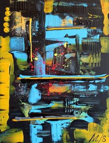 Original Abstract Expressionism Abstract Painting by Alejandro Montaner Dobón