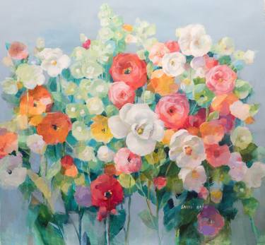 Original Fine Art Floral Paintings by Danhui Nai