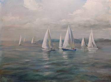 Original Realism Boat Paintings by Danhui Nai