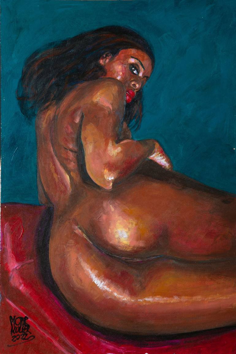 La femme vulva view Painting by Pictor Mulier | Saatchi Art