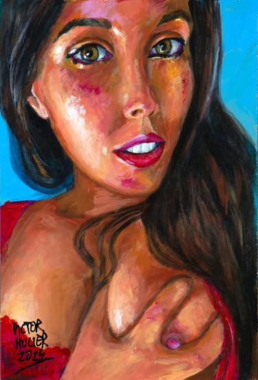 Original Figurative Erotic Paintings by Pictor Mulier