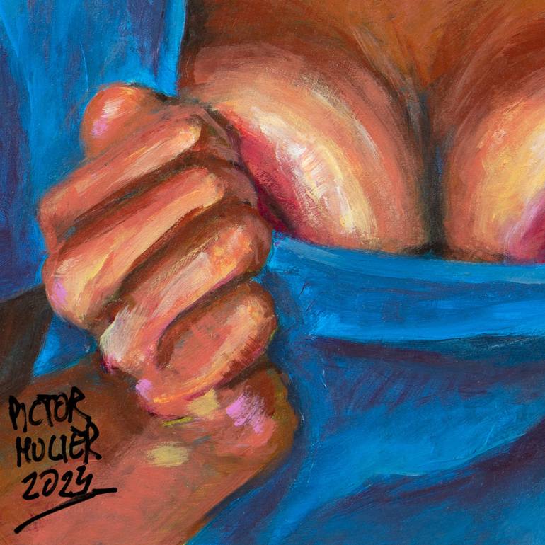 Original Figurative Erotic Painting by Pictor Mulier