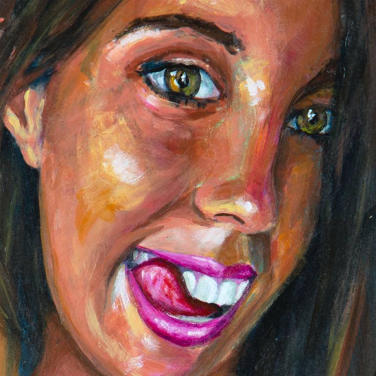 Original Realism People Painting by Pictor Mulier