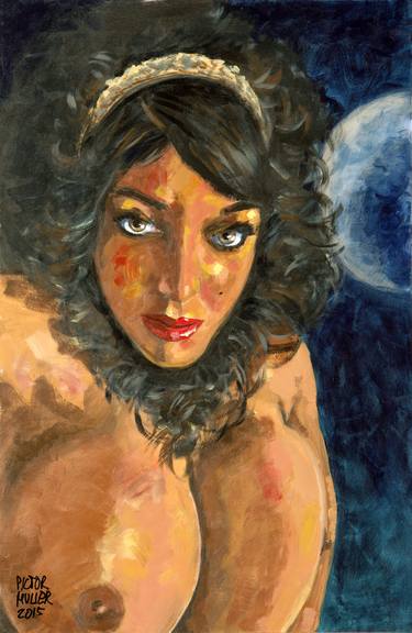 Original Figurative Erotic Paintings by Pictor Mulier