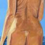 Natasha est une femme française qui aime être nue à la plage. Elle et son mari m'on demandé ce tableau. Elle a été la modèle pour les deux figures