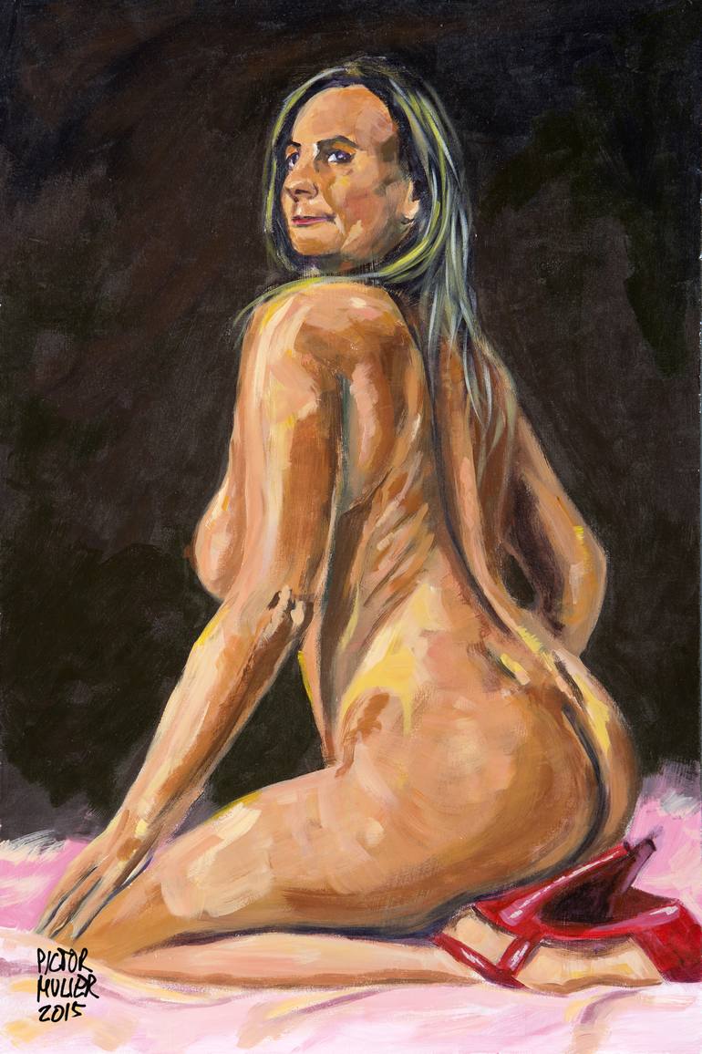 Original Figurative Nude Paintings by Pictor Mulier