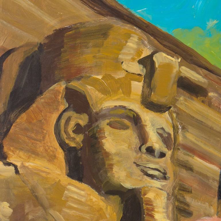 Cléopâtre nue devant le temple d’Abou Simbel Painting by Pictor Mulier