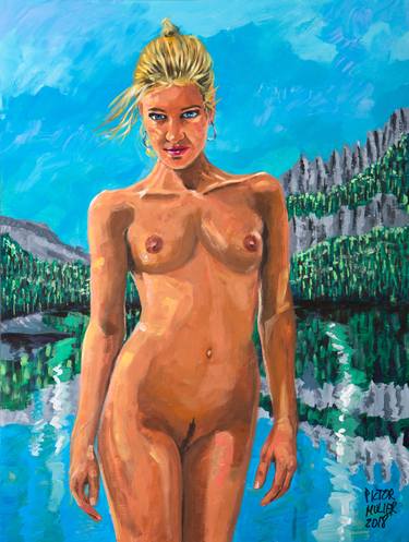 Original Realism Nude Paintings by Pictor Mulier