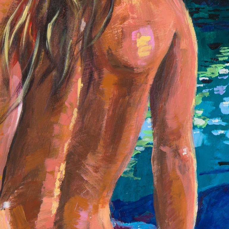 Original Impressionism Nude Painting by Pictor Mulier