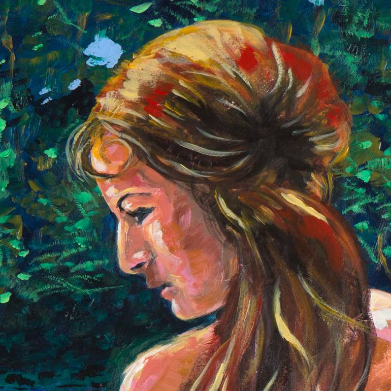 Original Impressionism Nude Painting by Pictor Mulier