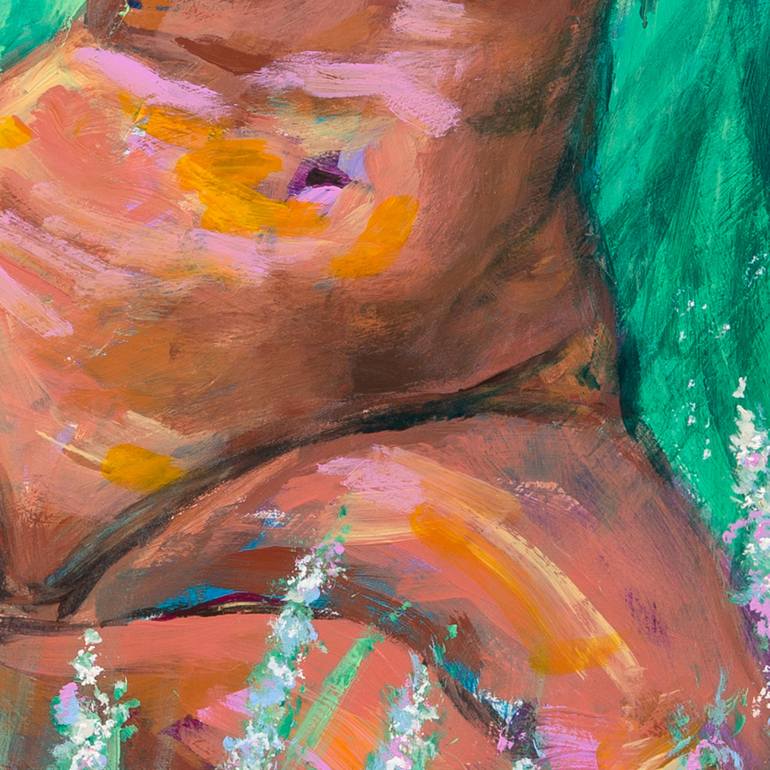 Original Impressionism Nude Painting by Pictor Mulier