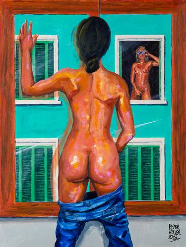 Print of Figurative Erotic Paintings by Pictor Mulier