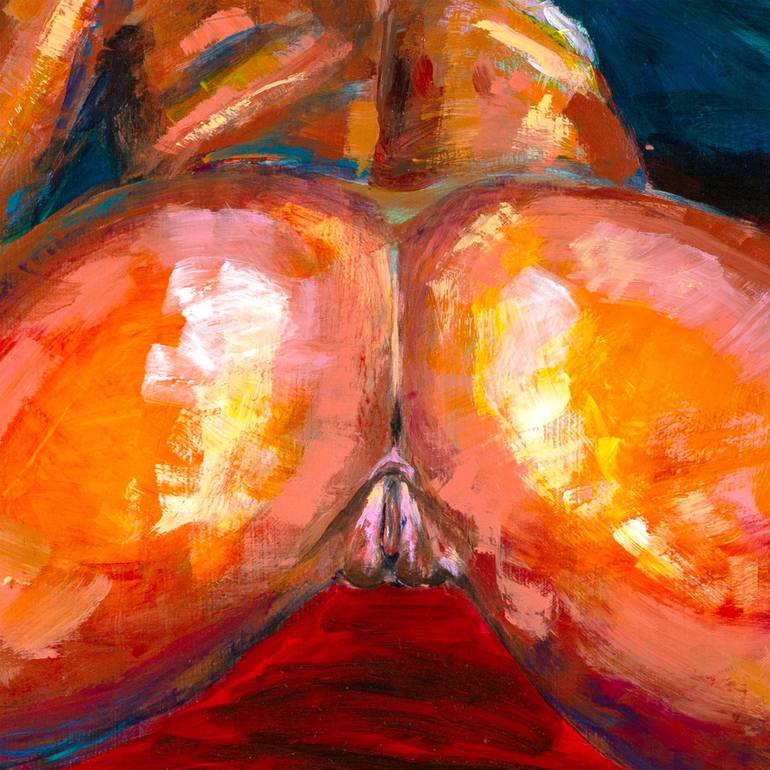 Original Impressionism Erotic Painting by Pictor Mulier