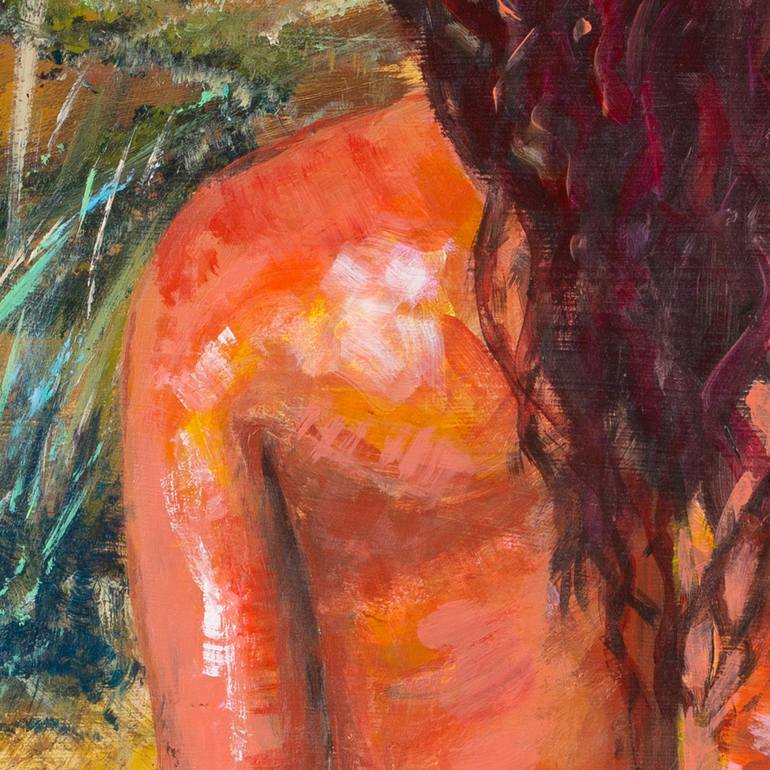 Original Impressionism Nude Painting by Pictor Mulier