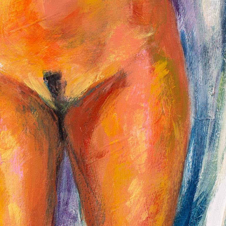 Original Impressionism Nude Painting by Pictor Mulier