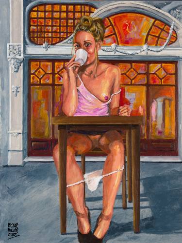 Original Figurative Erotic Paintings by Pictor Mulier