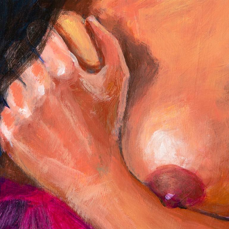 Original Realism Erotic Painting by Pictor Mulier