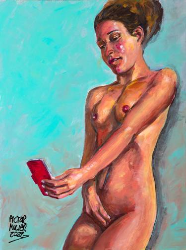 Original Figurative Erotic Paintings by Pictor Mulier