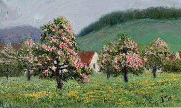 Original Impressionism Landscape Paintings by Julia Strittmatter