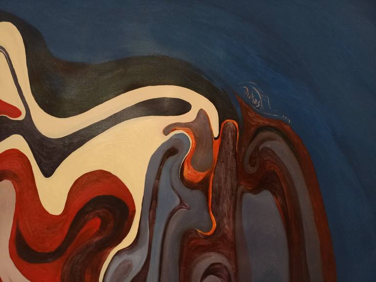 Original Contemporary Abstract Painting by Aakash Mali