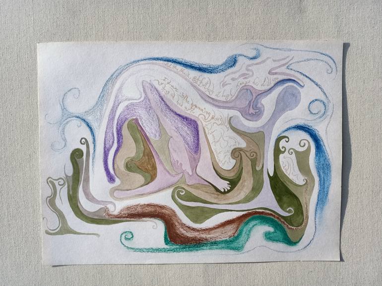 Original Painterly Abstraction Nature Painting by Aakash Mali