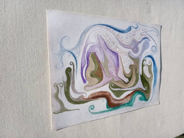 Original Painterly Abstraction Nature Painting by Aakash Mali