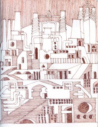 Print of Surrealism Architecture Drawings by Milyan Radonyich