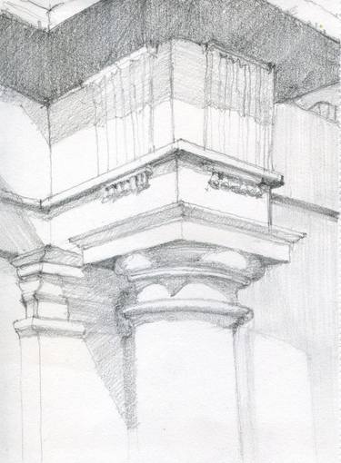 Original Fine Art Architecture Drawings by Milyan Radonyich