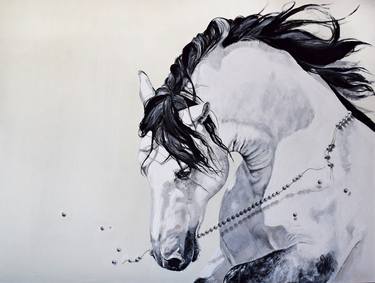 Original Fine Art Horse Paintings by Kasia Kaznocha